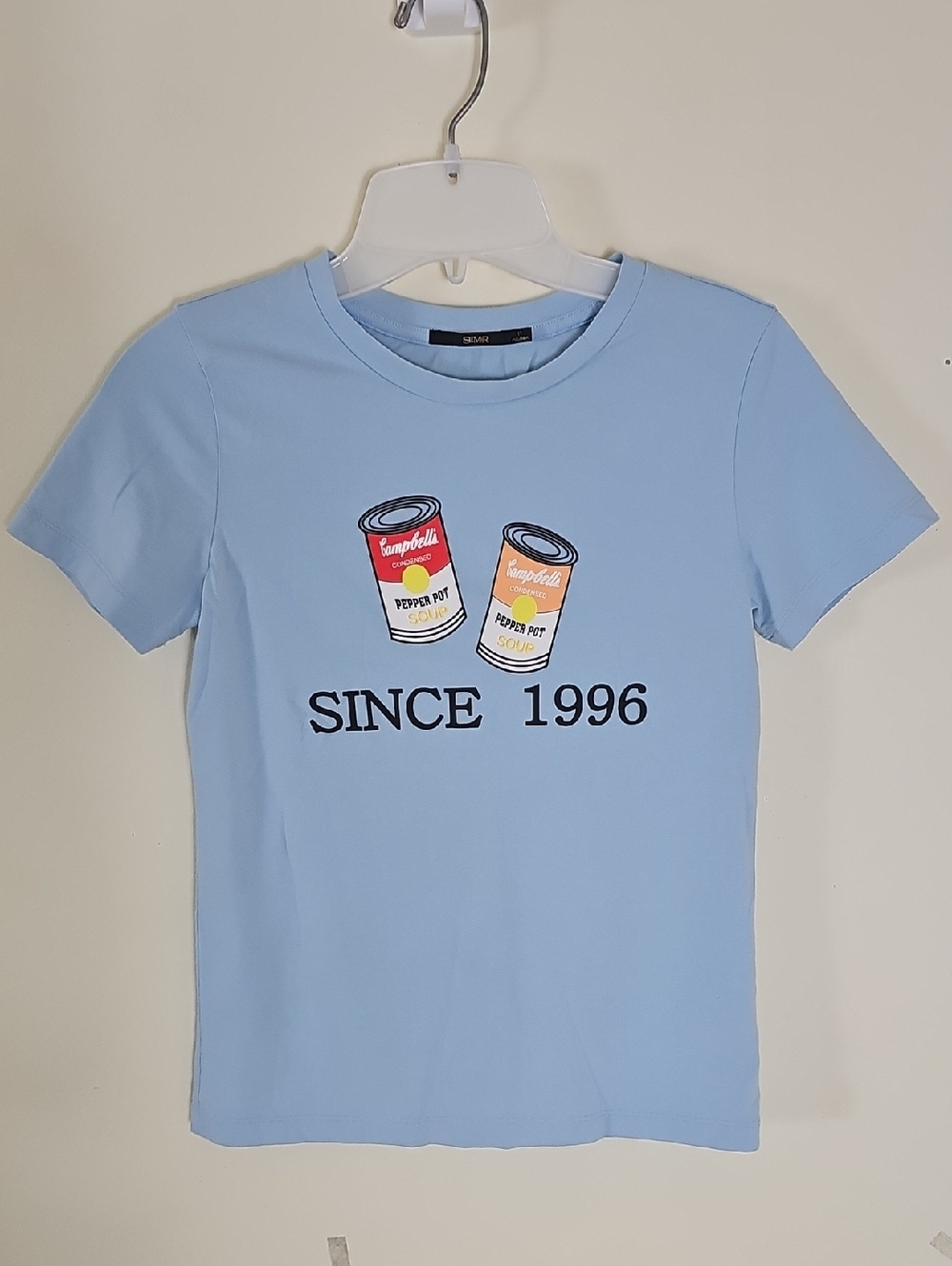 Semir  Light Blue Graphic Kids Tee with Can Print - Since 1996 Size S